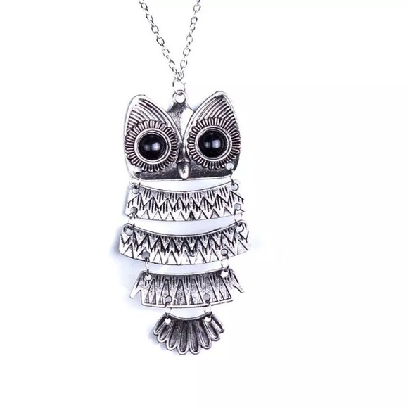 Silver Owl Necklace Gift - Picture 2 of 5